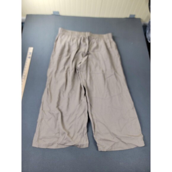 Torrid Pants Womens 22 Short Flax Beige Khaki Wide Leg Linen Lyocell Flat Front - Picture 13 of 14